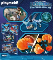 PLAYMOBIL DreamWorks Dragons 71082 Dragons: The Nine Realms - Plowhorn & DAngelo, Dragons-Figur und Spielzeug-Drache mit Hörnern, Spielzeug für Kinder ab 4 Jahren