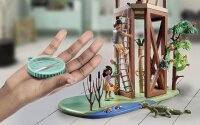 PLAYMOBIL Wiltopia 71008 Forschungsturm mit Kompass und Spielzeugtieren, Nachhaltiges Spielzeug für Kinder ab 4 Jahren