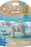 PLAYMOBIL WILTOPIA 71053 Eisbär inklusive vielen Zubehör und Tier-Sammelkarte mit QR-Code, ab 4 Jahren, Bunt