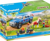 PLAYMOBIL Country 70518 Mobiler Hufschmied, Mit...