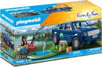 PLAYMOBIL Family Fun 71038 Angelausflug mit Pick Up, ab 4...