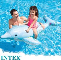Intex Kinder Groß Aufblasbar Fahren Lil Dolphin 1,75 M Schwimmbad Spaß Zubehörteil