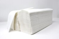 Paper Germany V-Falz Papierhandtücher Handtuchpapier 2-lagig 25 X 21 cm 3200 Blatt weiß Falthandtuch