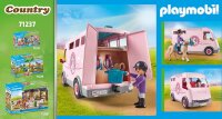 PLAYMOBIL Country 71237 Pferdetransporter, Pferd und Transporter für den Reiterhof, Spielzeug für Kinder ab 4 Jahren