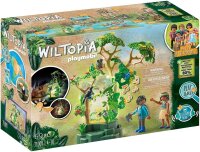 PLAYMOBIL Wiltopia 71009 Nachtlicht Regenwald mit Spielzeugtieren, Licht und Sound, Nachhaltiges Spielzeug für Kinder ab 4 Jahren