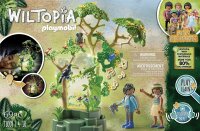 PLAYMOBIL Wiltopia 71009 Nachtlicht Regenwald mit Spielzeugtieren, Licht und Sound, Nachhaltiges Spielzeug für Kinder ab 4 Jahren
