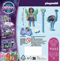 PLAYMOBIL Adventures of Ayuma 71033 Moon Fairy mit Seelentier, Inkl. Spielzeug-Fee mit beweglichen Feen-Flügeln, Fee-Spielzeug für Kinder ab 7 Jahren