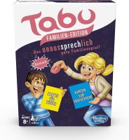 Hasbro Tabu Familien Edition, mit Karten für Kinder und Erwachsene, Familienspiel