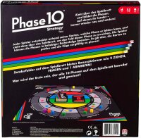 Mattel Games Phase 10 Strategy - interaktives Brettspiel mit 10 unterschiedliche Phasen, Spielbrett mit Bonusaktionen und Spielsteine, Anleitung, für 2-6 Spieler ab 7 Jahren, FTB29