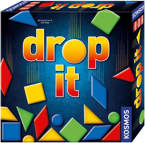 Kosmos 692834 Drop It, das schnelle Spiel mit Geschick und Taktik, Familienspiel ab 8 Jahre, Weiß