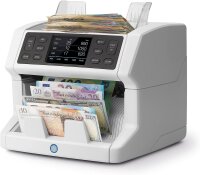 Safescan 2865-S - Banknotenwertzähler für gemischte Banknoten mit hochwertiger 7-facher Fälschungserkennung und mehrsprachiger Menüführung, 25.9 x 25.4 x 25.5 cm