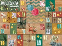 PLAYMOBIL Wiltopia 71006 DIY Do-it-Yourself Adventskalender Tierische Weltreise 2022 mit 24 Überraschungen für individuelle Gestaltung und Selbstbefüllung, 118-teilig, für Kinder ab 4 Jahren