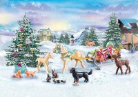 PLAYMOBIL Adventskalender Pferde 71345 Weihnachtliche Schlittenfahrt, Horses of Waterfall Adventskalender, Adventszeit voller Überraschungen, Spielzeug für Kinder ab 4 Jahren