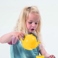 dantoy - Teeservice Spielset mit Servierbrett - Teeparty für Kinder - 18 Stück - Spielzeug für Kinder - Kinderküche - Hergestellt in Dänemark