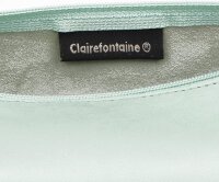Clairefontaine 410152C Schlampermäppchen Slim, aus Lammleder, 19,5 x 2,5 x 4cm, 1 Stück, Grün