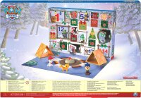 PAW Patrol Adventskalender 2023 - 24 Spielzeug-Überraschungen für eine fantasievolle Winterwelt, 7 Welpenfiguren, Tierfiguren und Zubehör, ab 3 Jahren