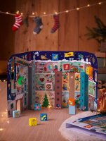 Mein erster 3D-Adventskalender - In der Weihnachtsfabrik: 1 Geschichtenheft mit 24 Kapiteln, 12 Holzbausteine, 1 3-D-Spielkulisse