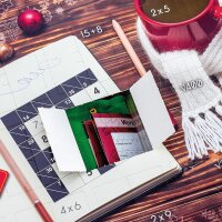 ROTH Rätsel + Tee-Adventskalender gefüllt mit hochwertigem Tee und Rätseln, Teebeutel-Kalender für die Vorweihnachtszeit