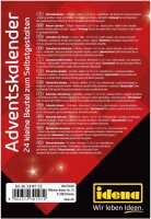 Idena 30197 - Adventskalender zum Selbstgestalten, 24 Beutel, Größe 13 x 9 cm, Bastelkalender, Advent, Weihnachtszeit