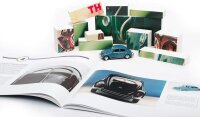 FRANZIS 67098 - VW Käfer Adventskalender, Metall Modellbausatz im Maßstab 1:43, inkl. Soundmodul und 52-seitigem Begleitbuch