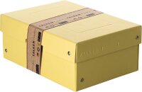 Original Falken PureBox Pastell. Made in Germany. 100 mm hoch DIN A5 gelb. Aufbewahrungsbox mit Deckel aus stabilem Karton Vegan Geschenkbox Transportbox Schachtel Allzweckbox