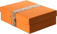 Original Falken PureBox Pastell. Made in Germany. 100 mm hoch DIN A4 orange. Aufbewahrungsbox mit Deckel aus stabilem Karton Vegan Geschenkbox Transportbox Schachtel Allzweckbox