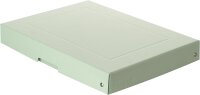Original Falken PureBox Pastell. Made in Germany. 40 mm hoch DIN A4 grün. Aufbewahrungsbox mit Deckel aus stabilem Karton Vegan Geschenkbox Transportbox Schachtel Allzweckbox