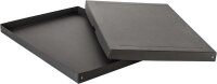 Original Falken PureBox Black. Made in Germany. 40 mm hoch DIN A2. Aufbewahrungsbox mit Deckel aus stabilem Recycling-Karton Blauer Engel Vegan Geschenkbox Transportbox Schachtel Allzweckbox