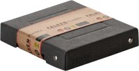 Original Falken PureBox Black. Made in Germany. 25 mm hoch 120x120 mm. Aufbewahrungsbox mit Deckel aus stabilem Recycling-Karton Blauer Engel Vegan Geschenkbox Transportbox Schachtel Allzweckbox