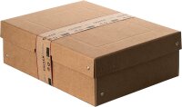 Original Falken PureBox Nature. Made in Germany. 100 mm hoch DIN A4. Aufbewahrungsbox mit Deckel aus stabilem Karton Vegan Geschenkbox Transportbox Schachtel Allzweckbox