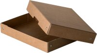 Original Falken PureBox Nature. Made in Germany. 40 mm hoch DIN A5. Aufbewahrungsbox mit Deckel aus stabilem Karton Vegan Geschenkbox Transportbox Schachtel Allzweckbox