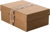 Original Falken PureBox Nature. Made in Germany. 100 mm hoch DIN A5. Aufbewahrungsbox mit Deckel aus stabilem Karton Vegan Geschenkbox Transportbox Schachtel Allzweckbox