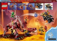 LEGO 71793 NINJAGO Wyldfires Lavadrache Fabelwesen verwandlungsfähiges Spielzeug, Drachen-Serie Set mit Einer Drachenfigur und Kai & Lloyd Minifiguren