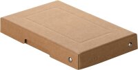 Original Falken PureBox Nature. Made in Germany. 25 mm hoch DIN A6. Aufbewahrungsbox mit Deckel aus stabilem Karton Vegan Geschenkbox Transportbox Schachtel Allzweckbox