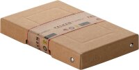 Original Falken PureBox Nature. Made in Germany. 25 mm hoch DIN A6. Aufbewahrungsbox mit Deckel aus stabilem Karton Vegan Geschenkbox Transportbox Schachtel Allzweckbox