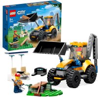 LEGO 60385 City Radlader Baufahrzeug, Bagger-Spielzeug...
