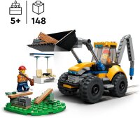 LEGO 60385 City Radlader Baufahrzeug, Bagger-Spielzeug für Kinder als Lernspielzeug mit Minifiguren, Baufahrzeug-Geschenk zum Geburtstag ab 5 Jahren
