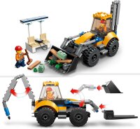 LEGO 60385 City Radlader Baufahrzeug, Bagger-Spielzeug für Kinder als Lernspielzeug mit Minifiguren, Baufahrzeug-Geschenk zum Geburtstag ab 5 Jahren