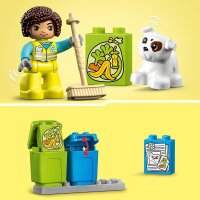 LEGO 10987  B-Ware DUPLO Recycling-LKW Müllwagen-Spielzeug, Lern- und Farbsortier-Spielzeug für Kleinkinder und Kinder ab 2 Jahren, Motorikspielzeug zur Entwicklung feinmotorischer Fähigkeiten