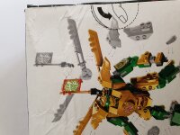 LEGO 71781 B-Ware NINJAGO Lloyds Mech-Duell EVO, 2 Action-Figuren Set Mit Aufrüstbarer Figur, Sammelbares Spielzeug Mit Dem Goldenen Lloyd Und Skelett-Krieger