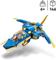 LEGO 71784 B-Ware NINJAGO Jays Donner-Jet EVO, Aufrüstbares Ninja Spielzeug-Flugzeug mit Jay Minifigur, Geschenkidee zum Geburtstag für Kinder ab 7 Jahren