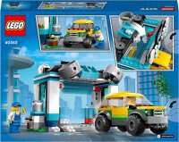 LEGO 60362 B-Ware City Autowaschanlage, Set mit Spielzeugauto für Kinder ab 6 Jahren, Jungen & Mädchen, funktionierende Wasch-Elemente und 2 Minifiguren, Fahrzeugset, kleine Geschenk-Idee