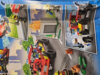 LEGO 60319 B-Ware City Löscheinsatz und Verfolgungsjagd mit Feuerwehrauto und Motorrad, Polizei- und Feuerwehr-Set mit Auto-Spielzeug und Drohne, Geschenk für Kinder, Jungen und Mädchen