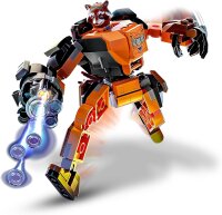 LEGO 76243 B-Ware Marvel Rocket Mech, Spielzeug-Action-Figur des Waschbär Avengers aus Guardians of The Galaxy mit Sammelfiguren für Kinder ab 6 Jahren