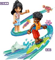 LEGO 41725 B-Ware Friends Strandbuggy-Spaß Set mit Spielzeug-Auto, Surfbrett, Mini-Puppen sowie Delfin- und Hunde-Tierfiguren, Sommer-Spielset für Kinder, Mädchen und Jungen ab 4 Jahren