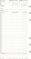 Chronoplan 50244 Kalendereinlage 2024 (Tagesplan Midi (96x172mm), Ersatzkalendarium für Terminplaner, Tagesplaner, ideal für detaillierte Tagesplanung, 1 Tag auf 1 Seite, mit Universallochung) weiß