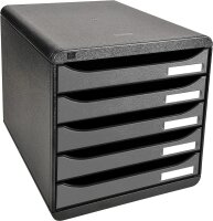 Exacompta 309738D Premium Ablagebox mit 5 Schubladen...