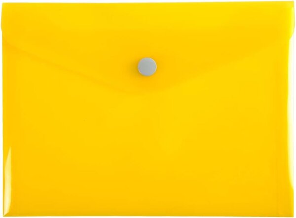 Exacompta 34410E Idera Druckknopf Tasche für Format 12,5 x 17 cm (B6) aus Polypropylen, zufällige Farbauswahl