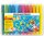 Eberhard Faber 551224 - Colori Filzstifte in 24 Farben mit 2 mm Mine, Farbstifte für flächiges Malen, Illustrieren und Kolorieren