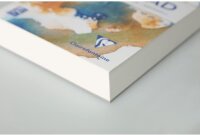 Clairefontaine 975721C - Aquarell Malblock Goldline, 50 Blatt, 300g Zeichenpapier, mittelfein gekörnt, DIN A4, 21x29,7 cm, 1 Stück